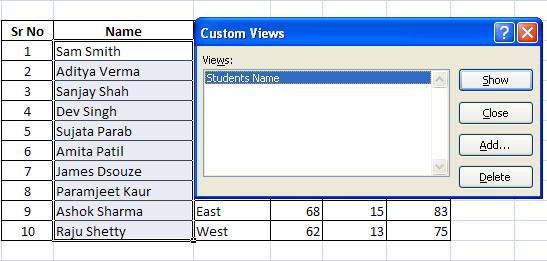 Excel - View